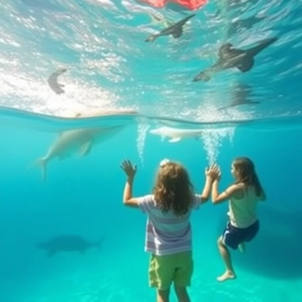 Kids birthday party places Ocean Adventures Marine Park in Gulfport