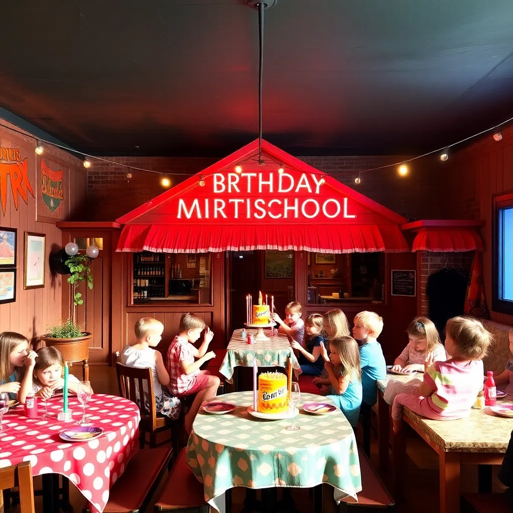 Kids birthday party places Old School in Nashotah