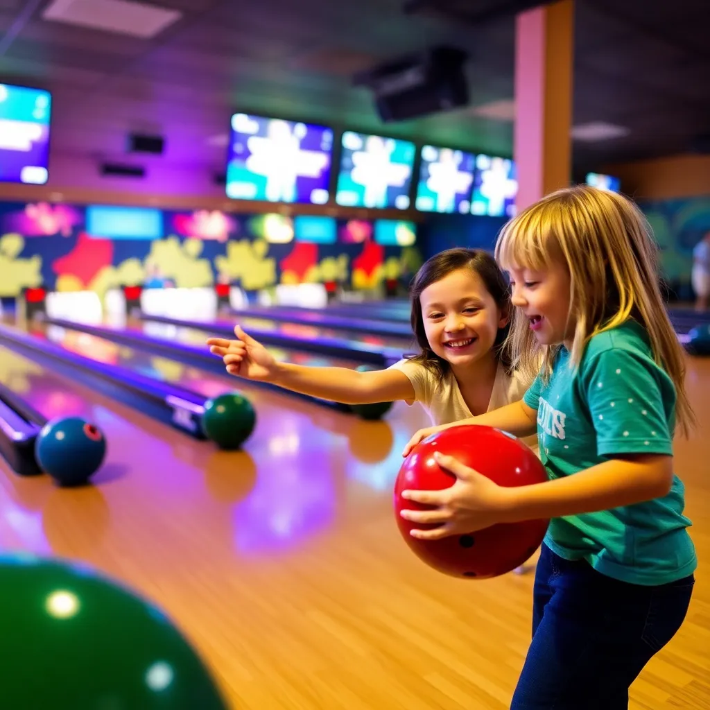 Kids birthday party places Olivette Lanes in Olivette