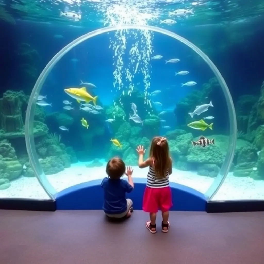 Kids birthday party places One World Interactive Aquarium in Las Vegas