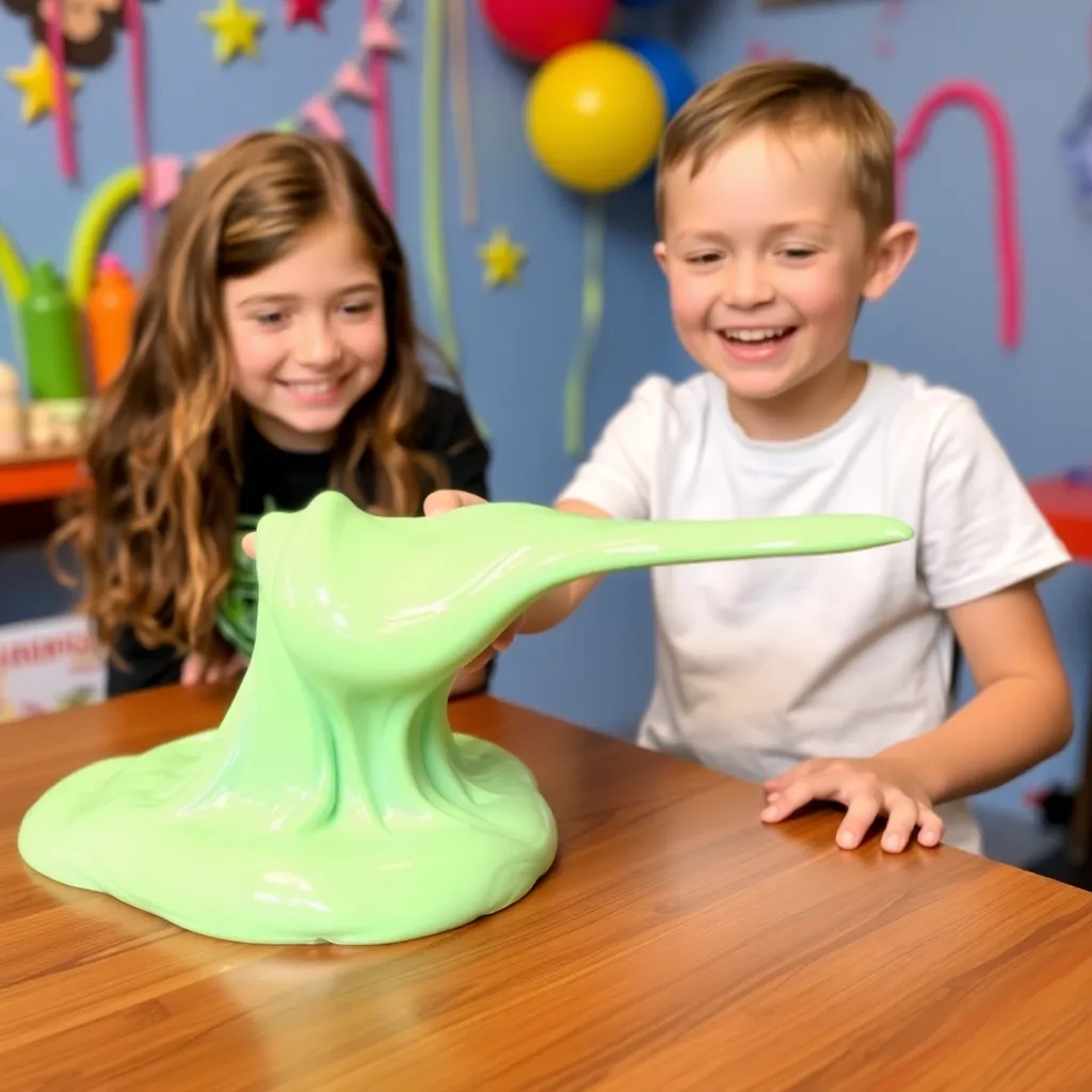Kids birthday party places Oozapalooza Slime Craft Studio in Las Vegas