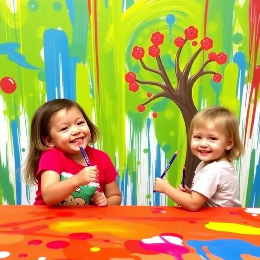 Kids birthday party places Paint Fun Studio in Kendall Park
