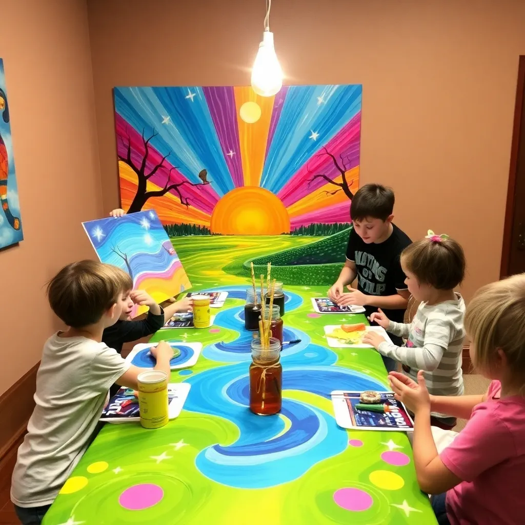 Kids birthday party places Painting With A Twist in Albuquerque