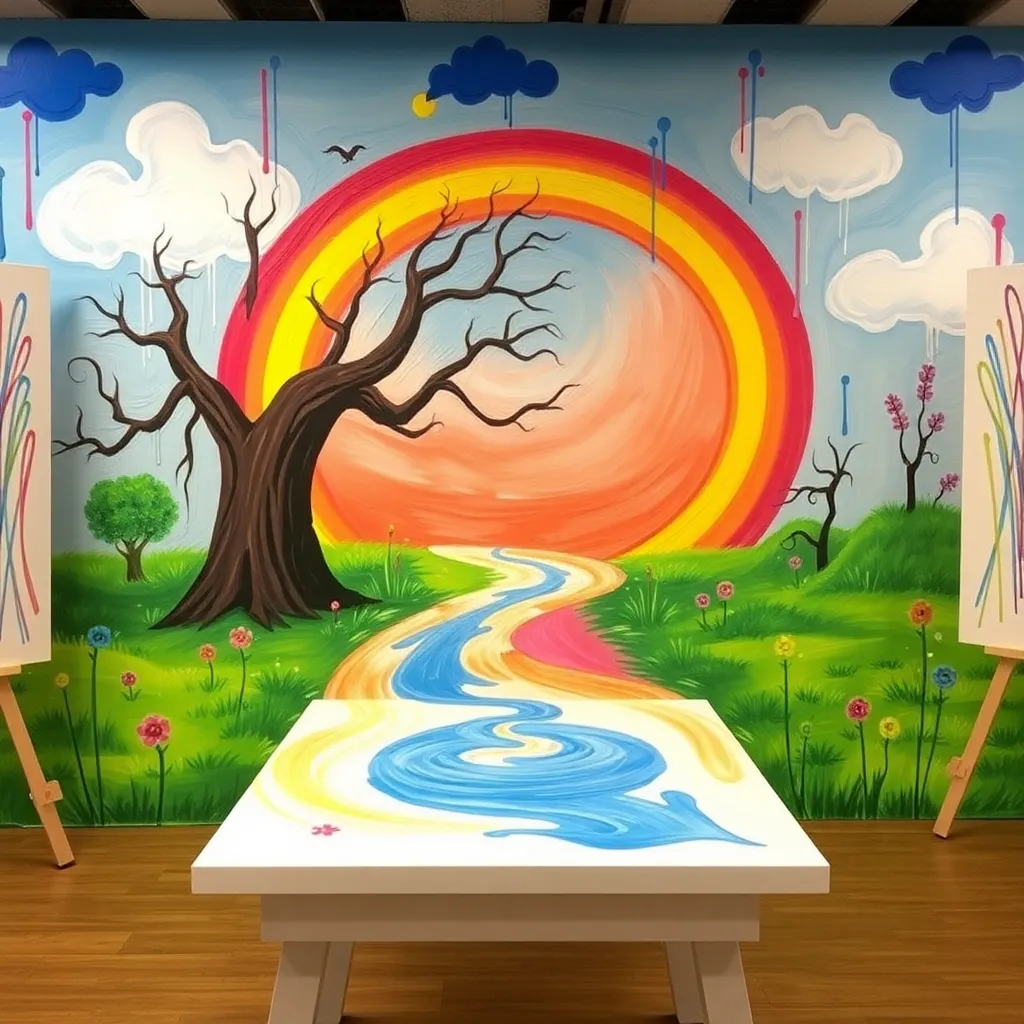 Kids birthday party places Painting With A Twist in Murfreesboro