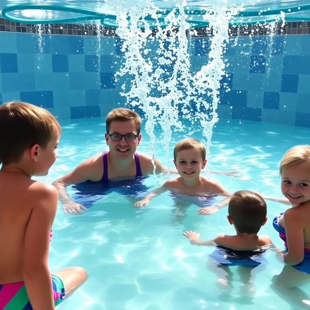 Kids birthday party places Papio Bay Aquatic Center in Papillion