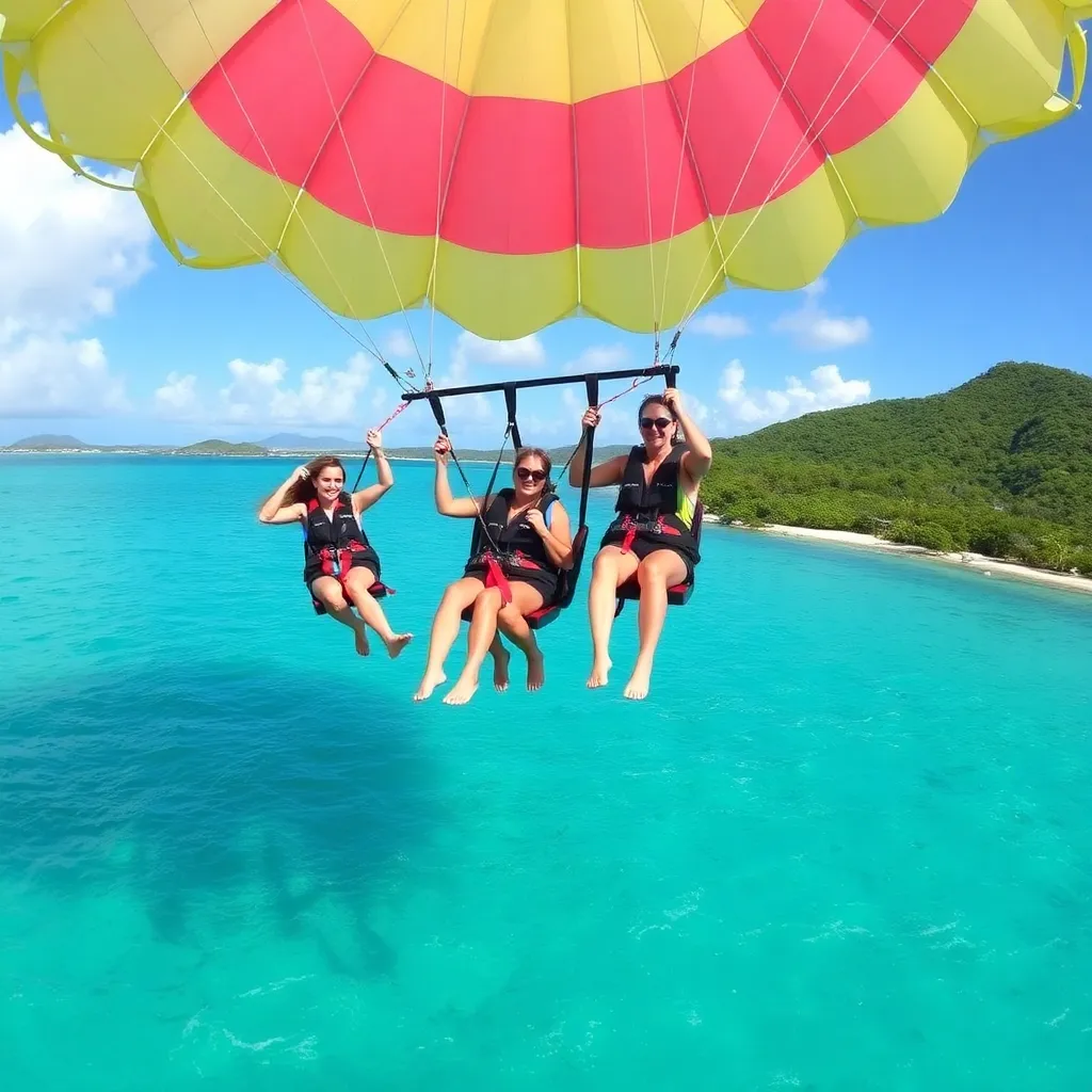Kids birthday party places Parasail Virgin Islands in Smith Bay