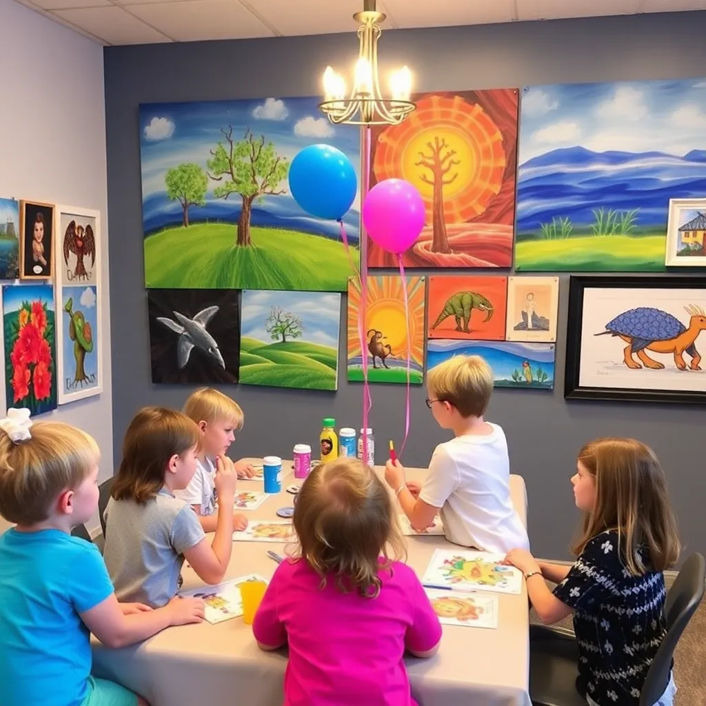 Kids birthday party places Parkersburg Art Center in Parkersburg