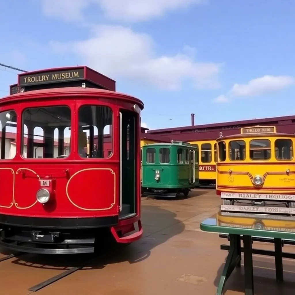 Kids birthday party places Pennsylvania Trolley Museum in Washington