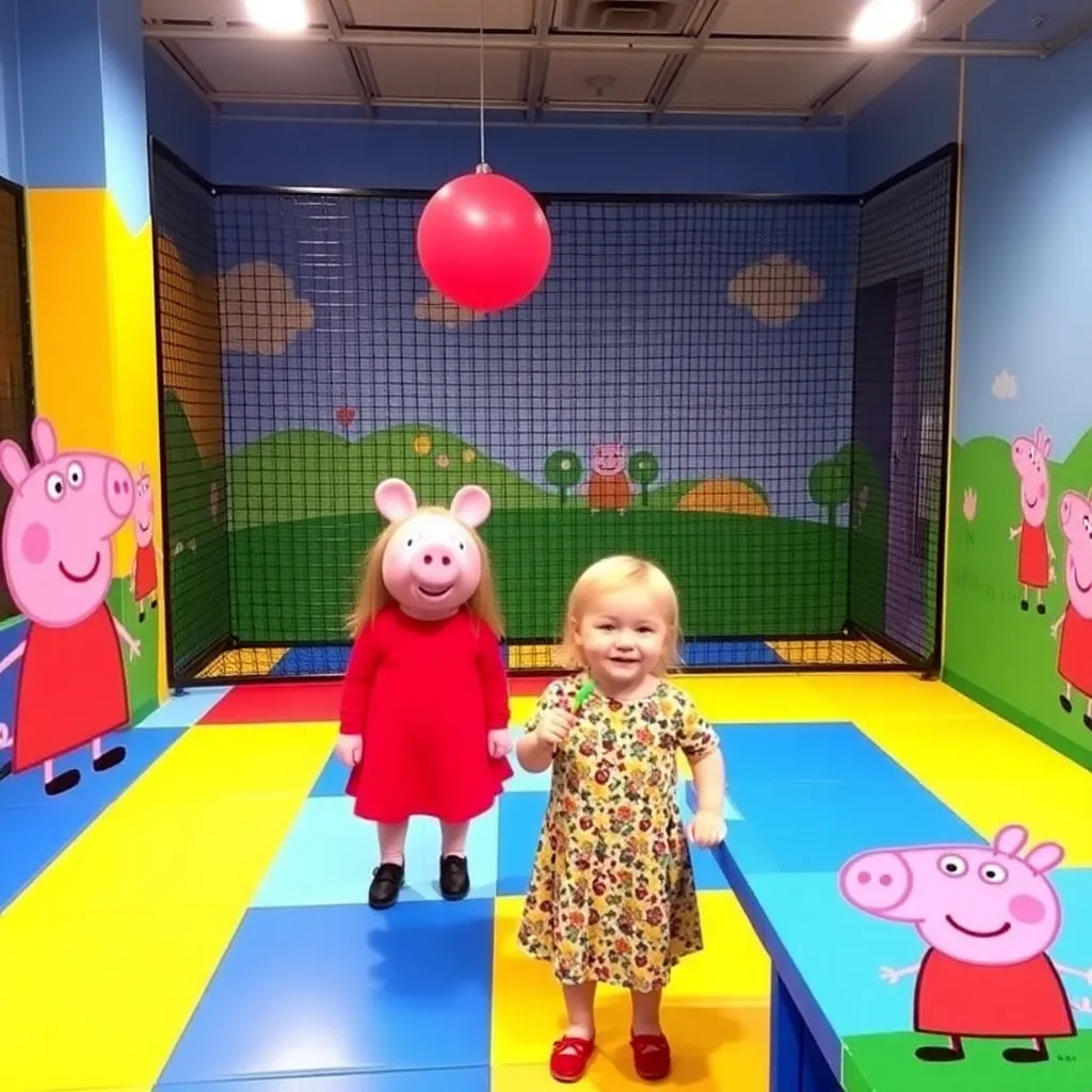 Kids birthday party places Peppa Pig World Of Play Michigan in Auburn Hills