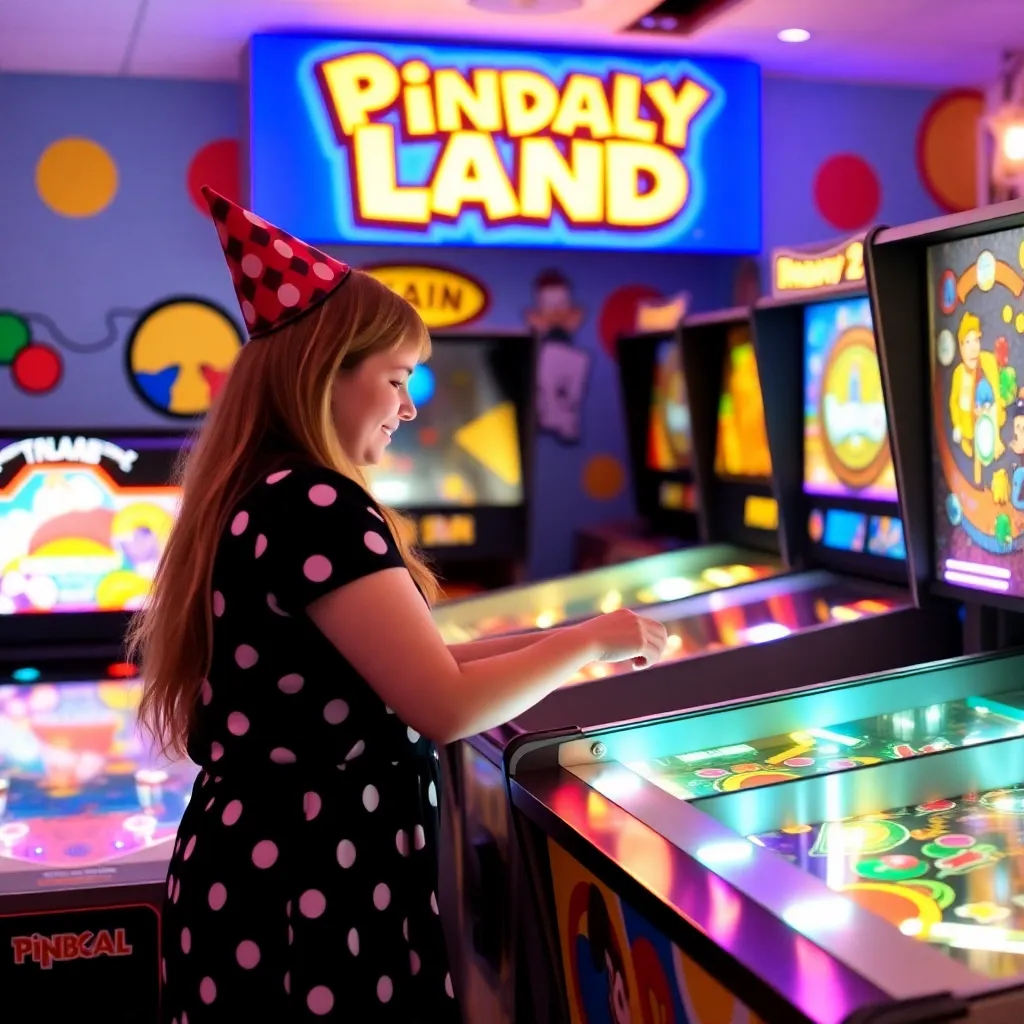 Kids birthday party places Pinball Land in Rockford