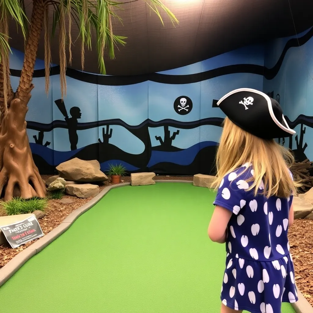 Kids birthday party places Pirate's Cove Adventure Golf in Brainerd