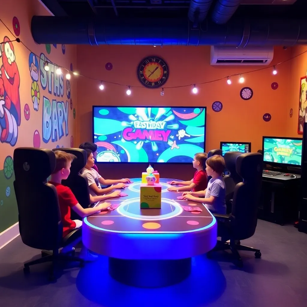 Kids birthday party places Pk Kids Gaming Party Place in Burbank