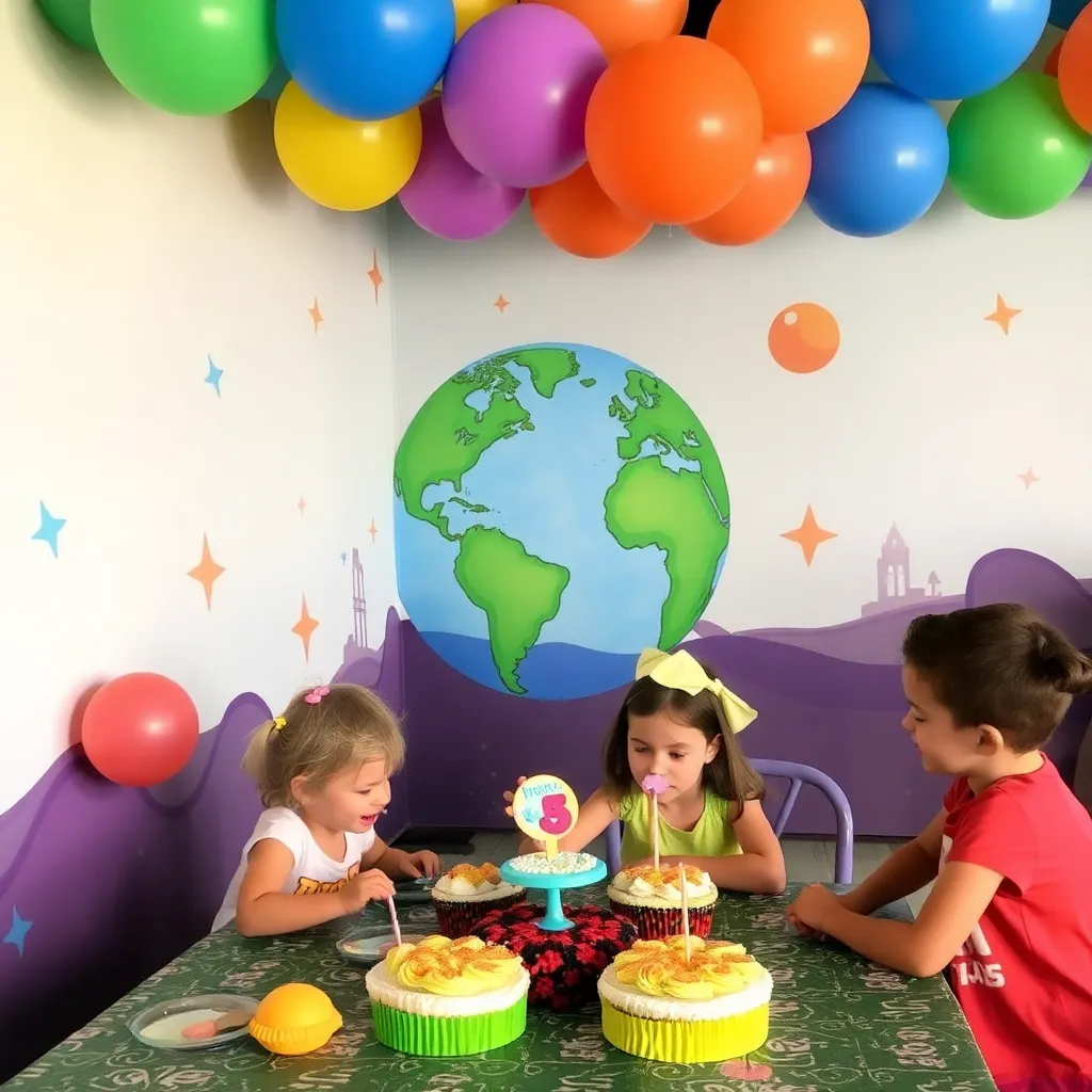 Kids birthday party places Planet Party in San Antonio