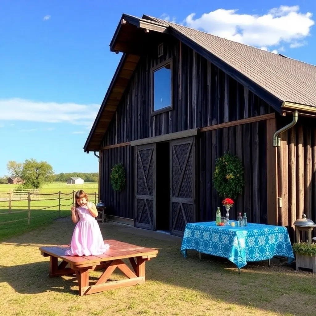 Kids birthday party places Prairie Creek Barn in Cairo