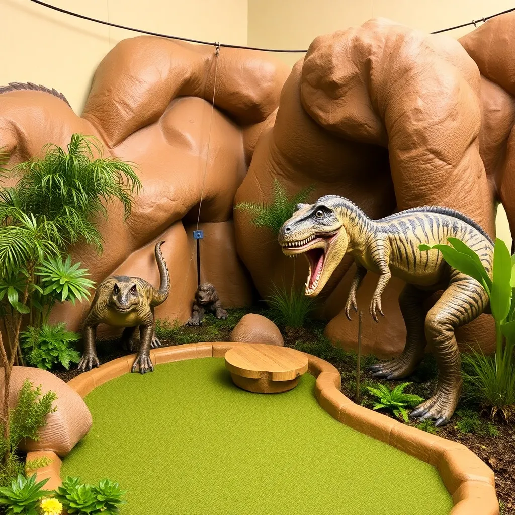 Kids birthday party places Prehistoric Putt Omaha in Omaha