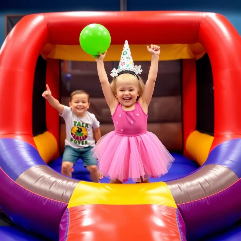 Kids birthday party places Pump It Up in Newport