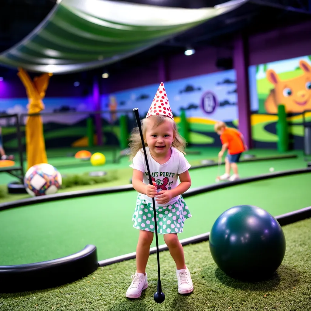 Kids birthday party places Putt-Putt Fun Center in Abilene