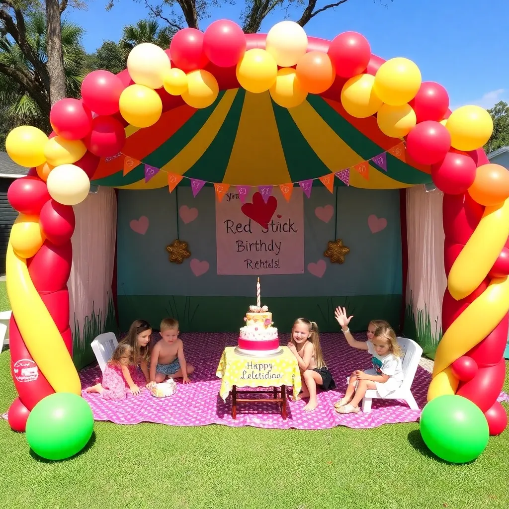 Kids birthday party places Red Stick Event Rentals in Baker
