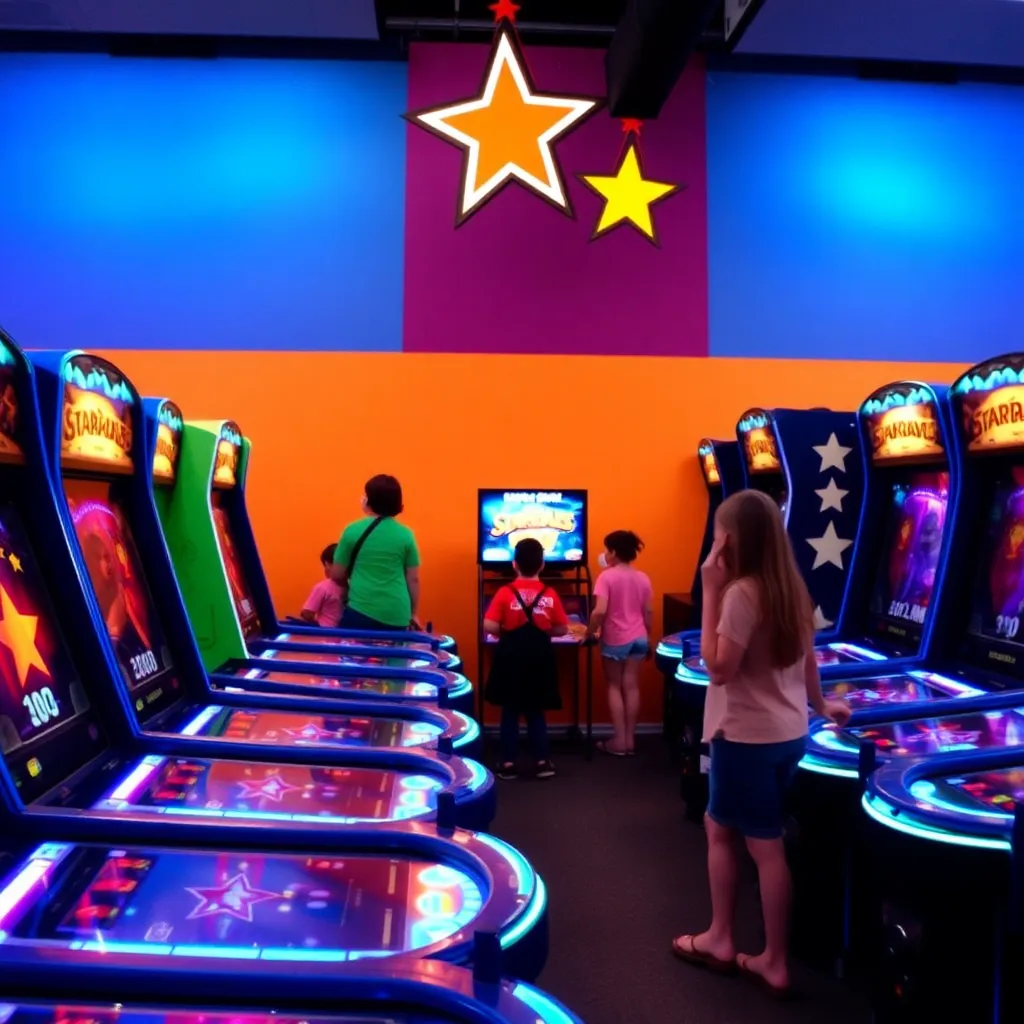 Kids birthday party places Roanoke Starcade in Roanoke