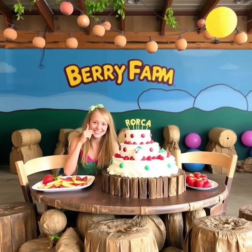 Kids birthday party places Roca Berry Farm in Roca