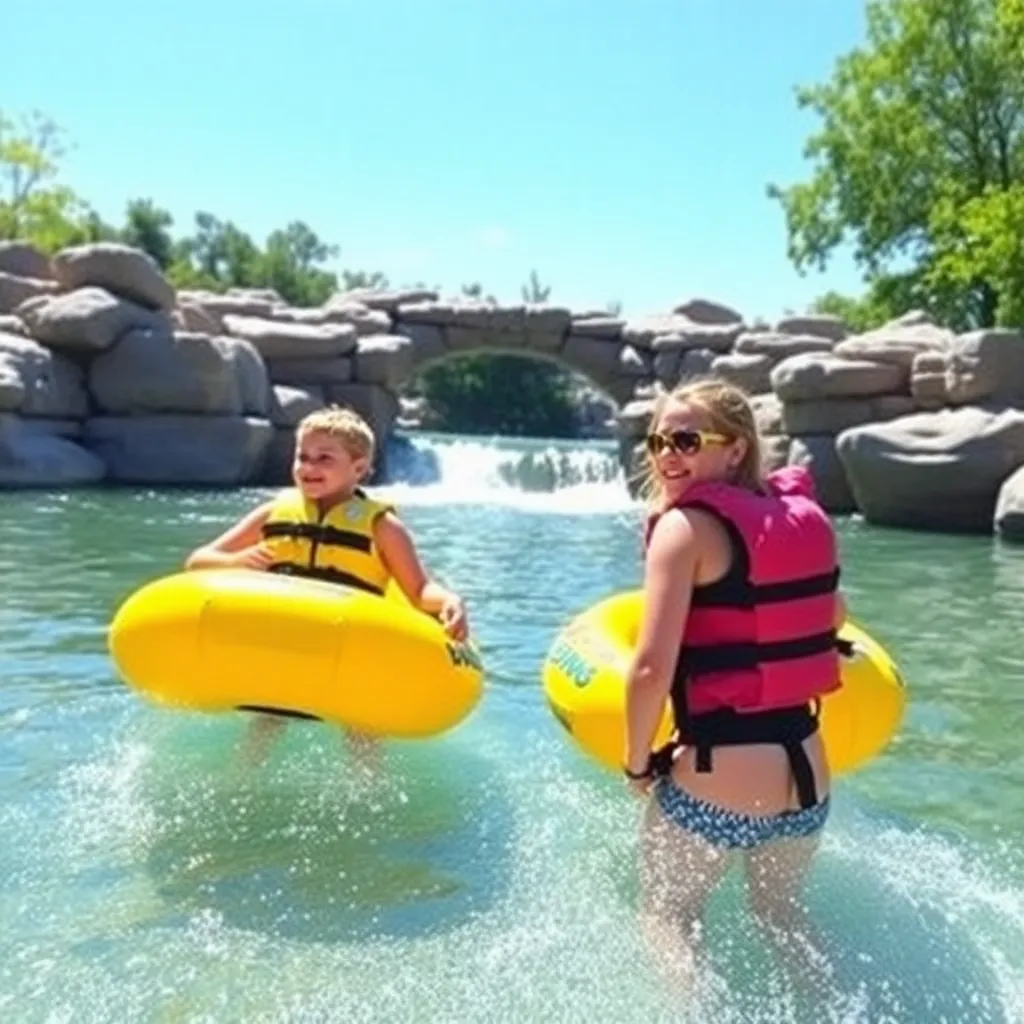 Kids birthday party places Rock River Rapids Aquatic Park in Derby