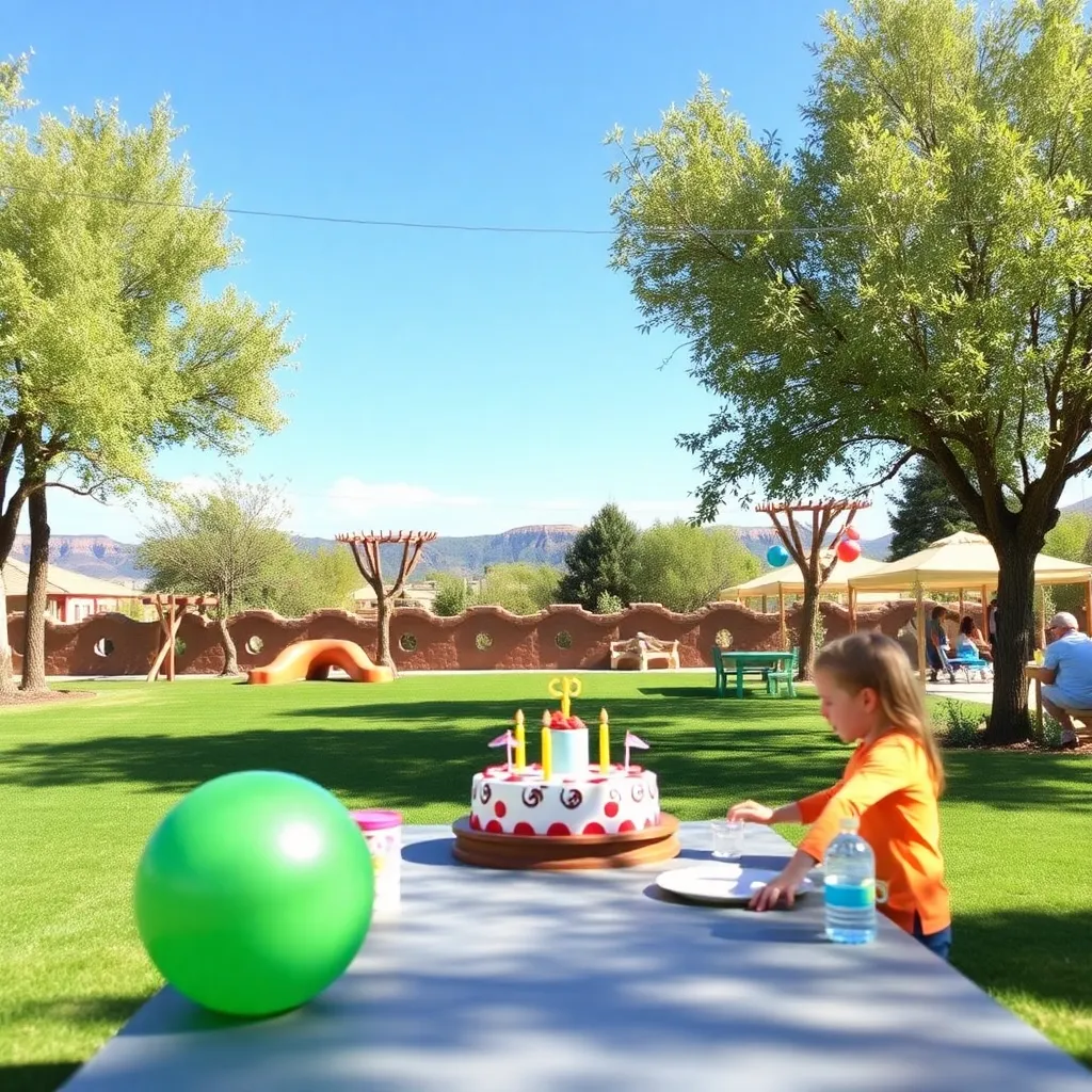 Kids birthday party places Roosevelt Park in Albuquerque