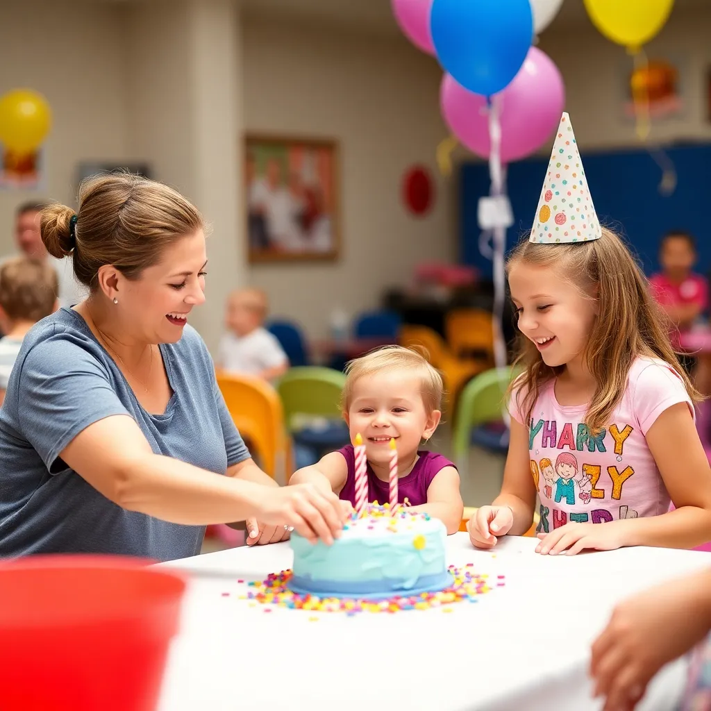 Kids birthday party places Ross Community Center in Muncie