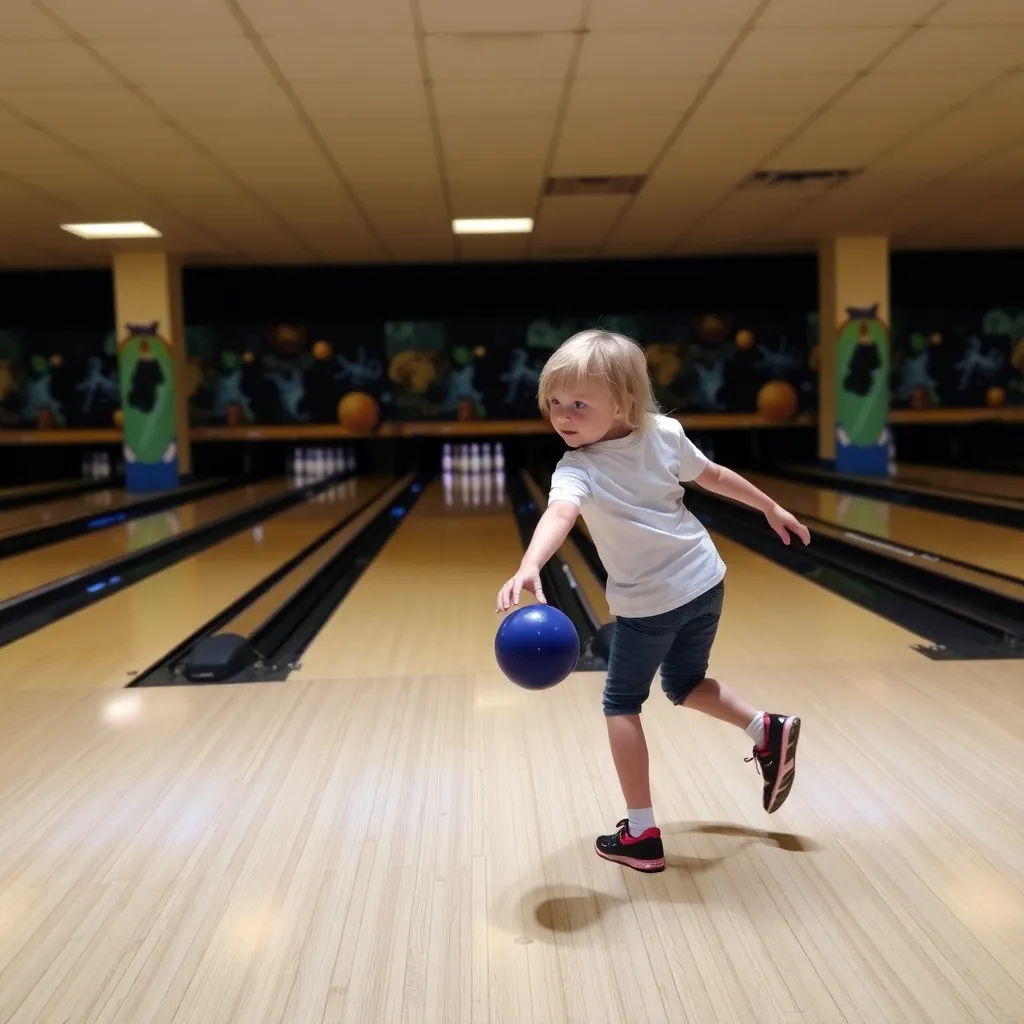 Kids birthday party places Sabre Lanes in Menasha