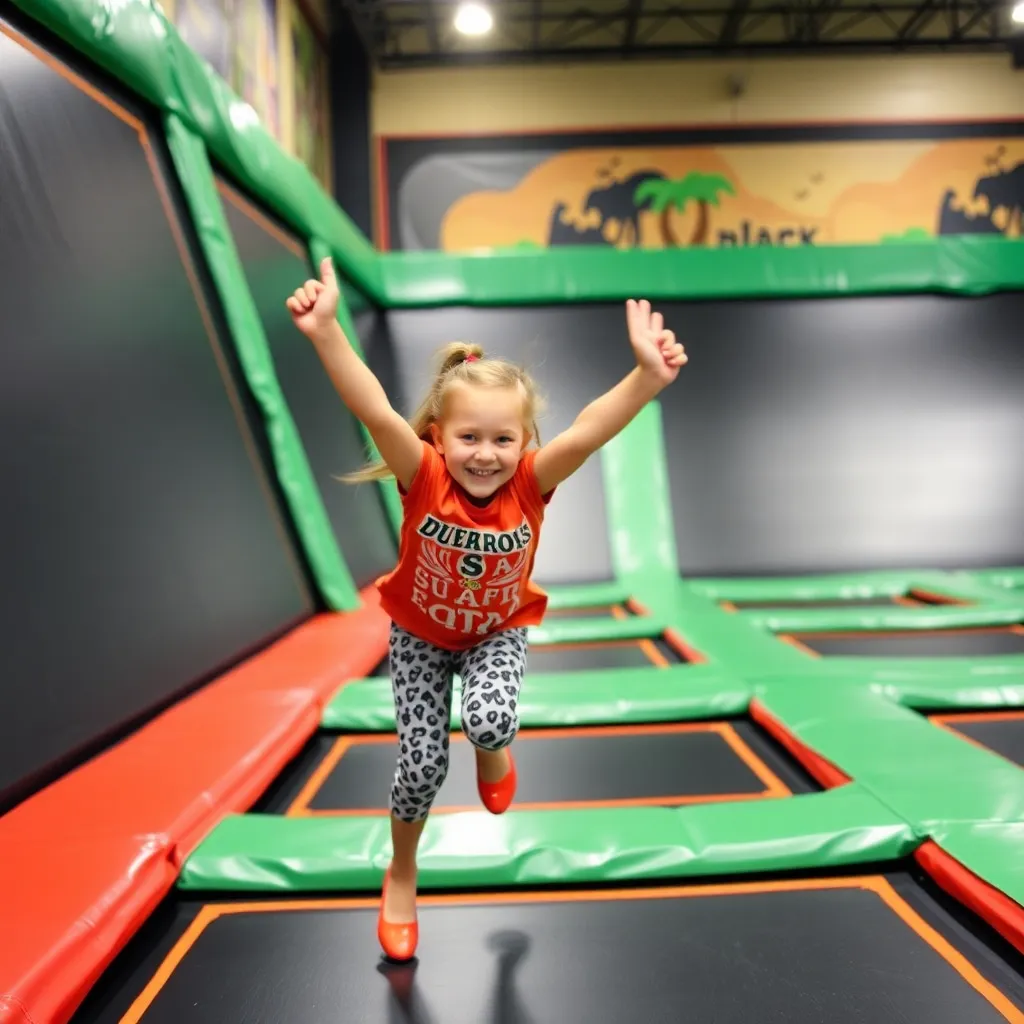 Kids birthday party places Safari Trampoline Park in Williston