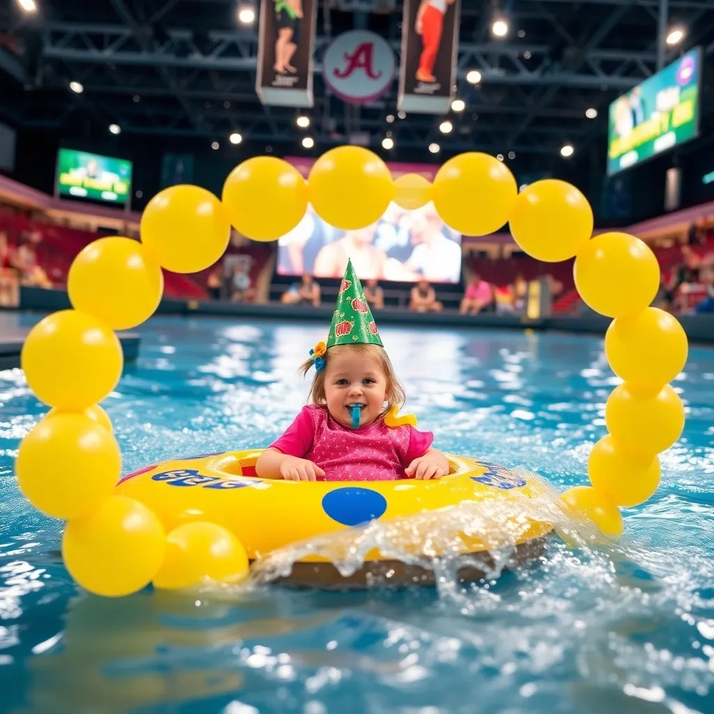 Kids birthday party places Scheels Arena in Fargo