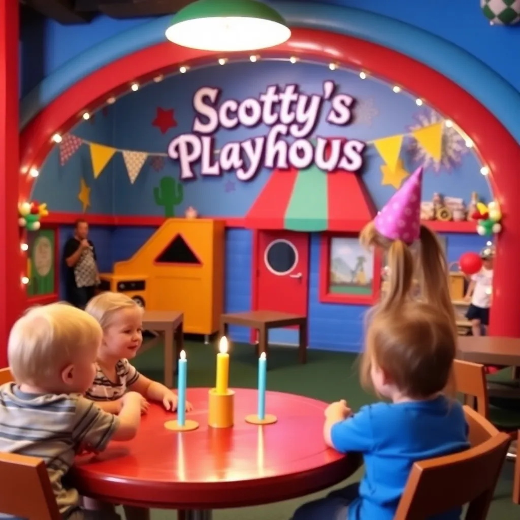 Kids birthday party places Scotty's Playhouse in McMinnville