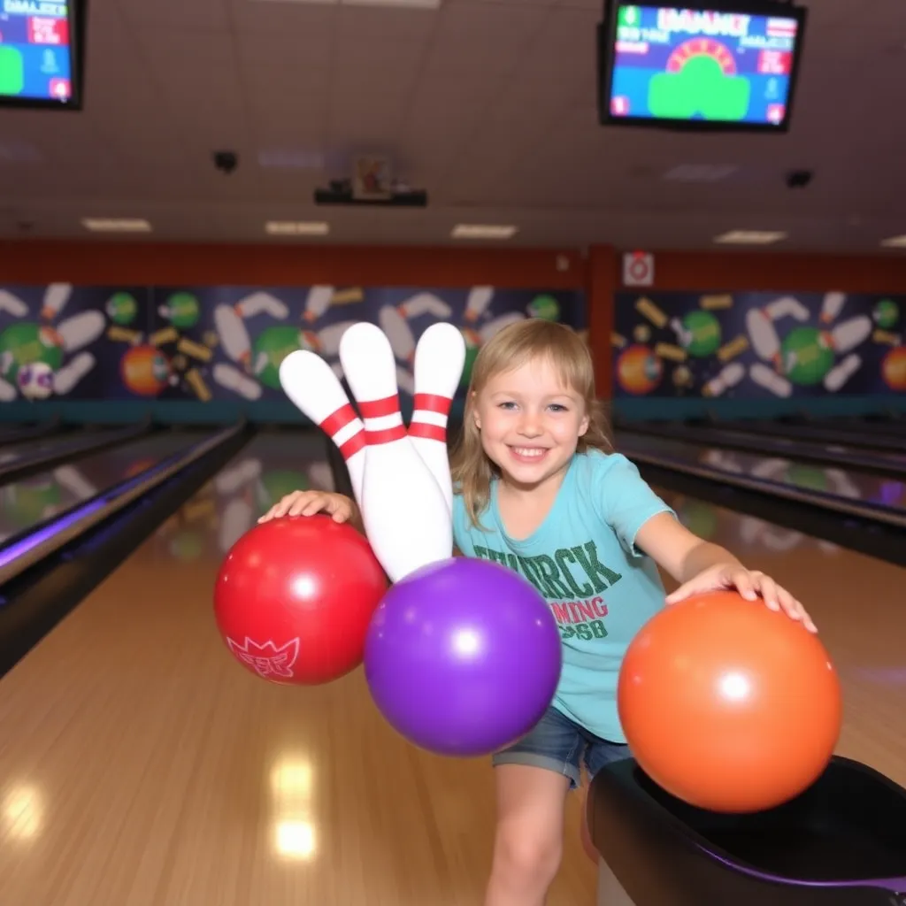 Kids birthday party places Shamrock Bowling Center in Dublin