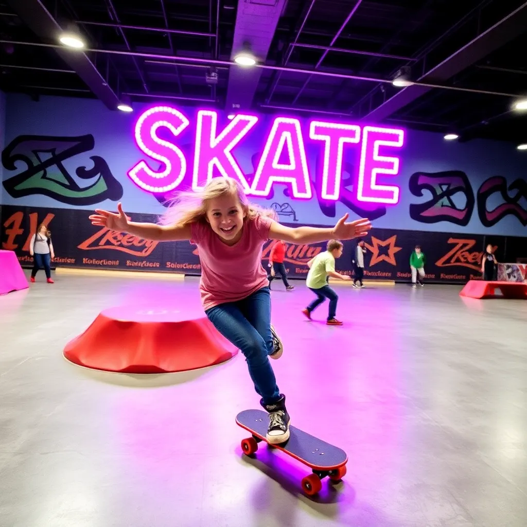 Kids birthday party places Skate City Shawnee Mission in Merriam