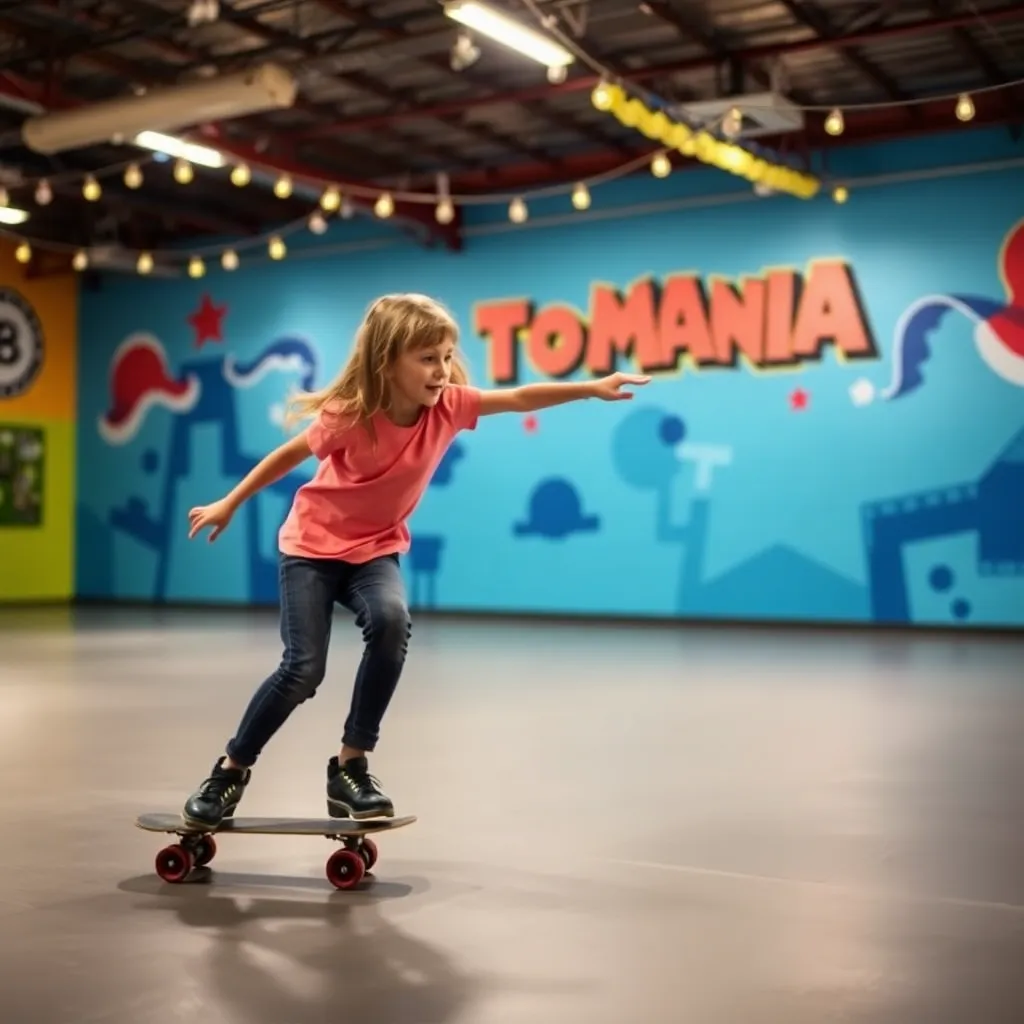Kids birthday party places Skate-O-Mania in Albuquerque