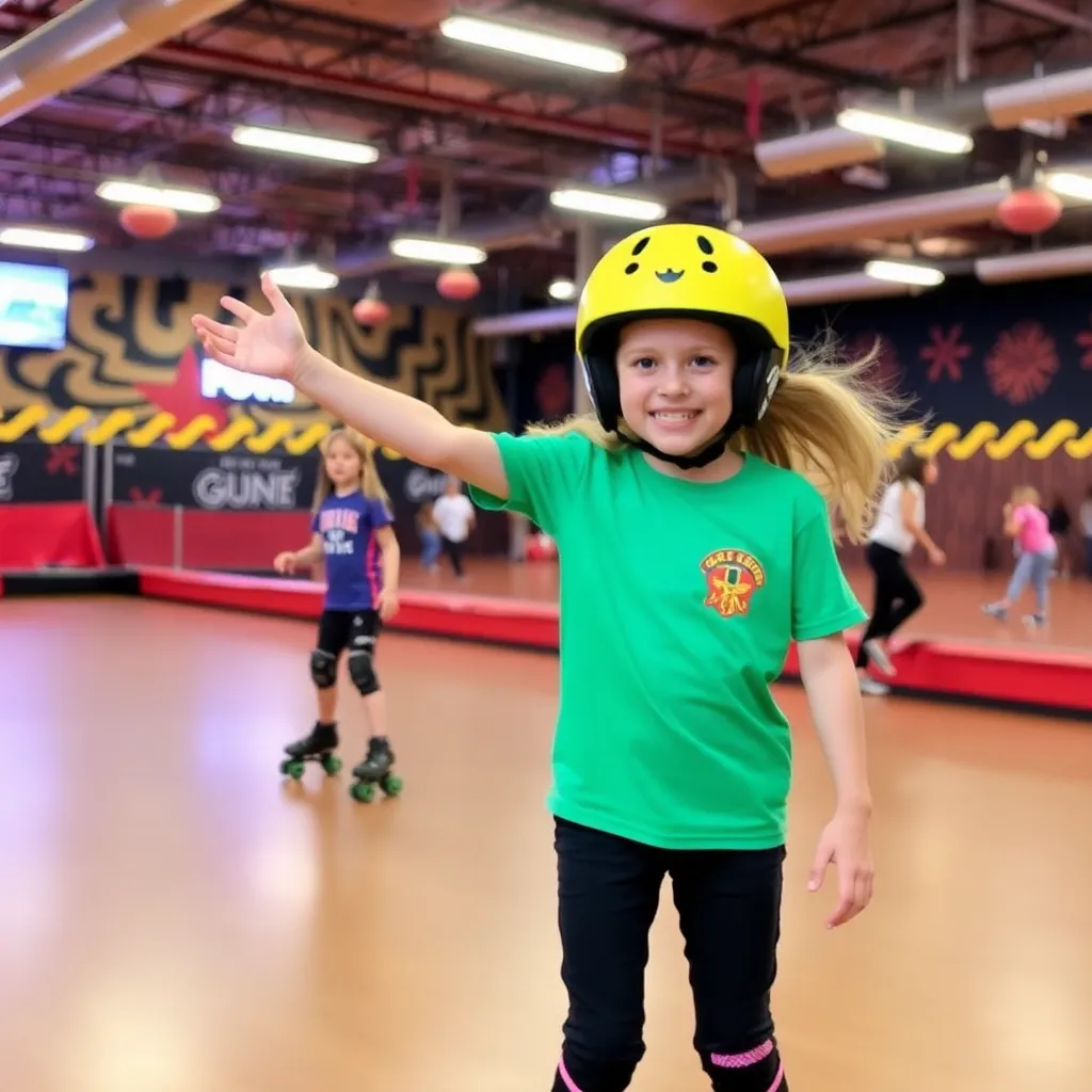 Kids birthday party places Skate Zone 71 in Columbus