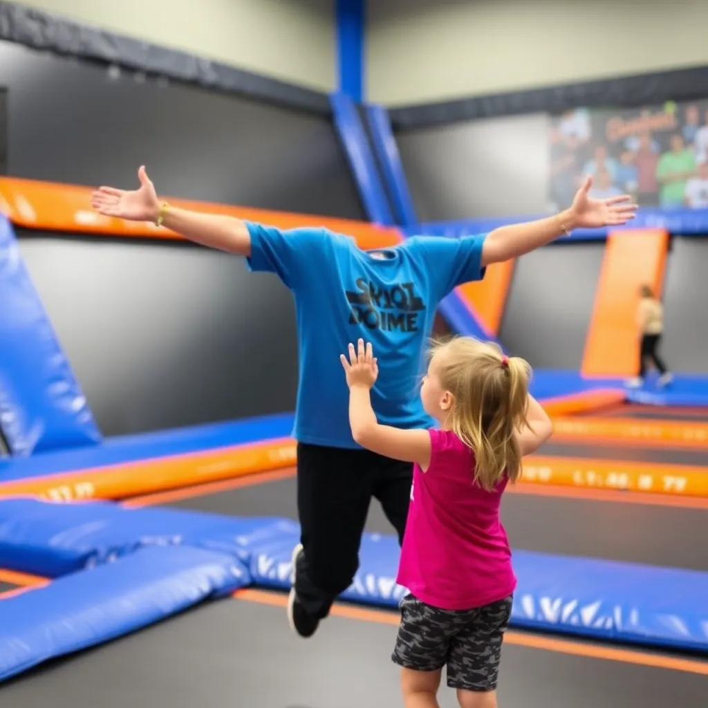Kids birthday party places Sky Zone Grand Rapids in Kentwood