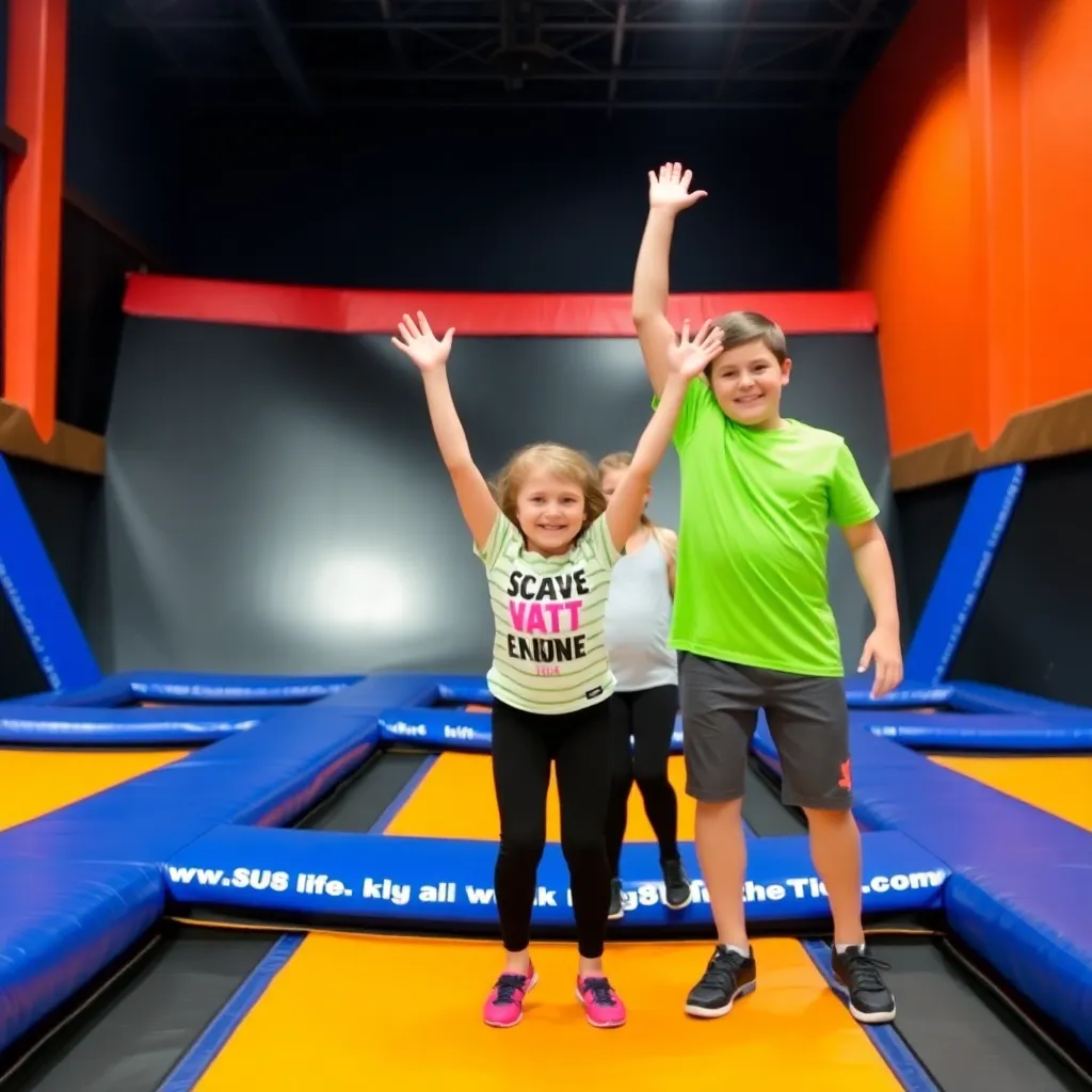 Kids birthday party places Sky Zone Greenfield in Greenfield