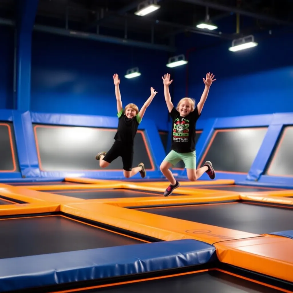 Kids birthday party places Sky Zone Madison in Madison