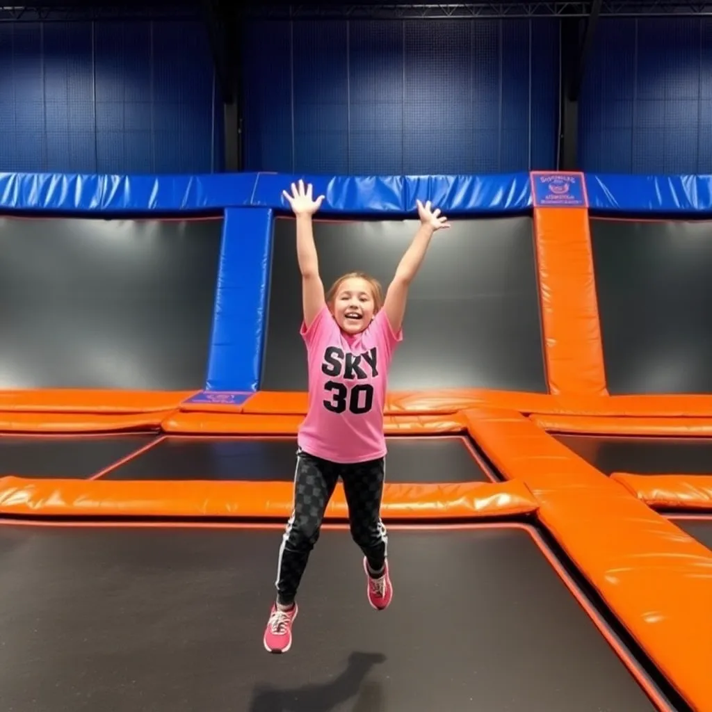 Kids birthday party places Sky Zone Queensbury in Queensbury