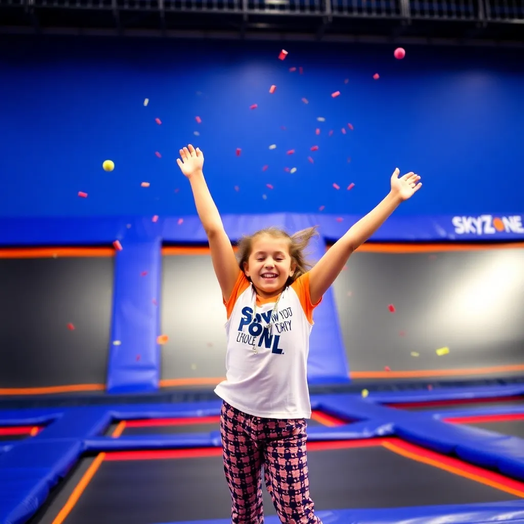 Kids birthday party places Sky Zone Trampoline Park in Montgomery