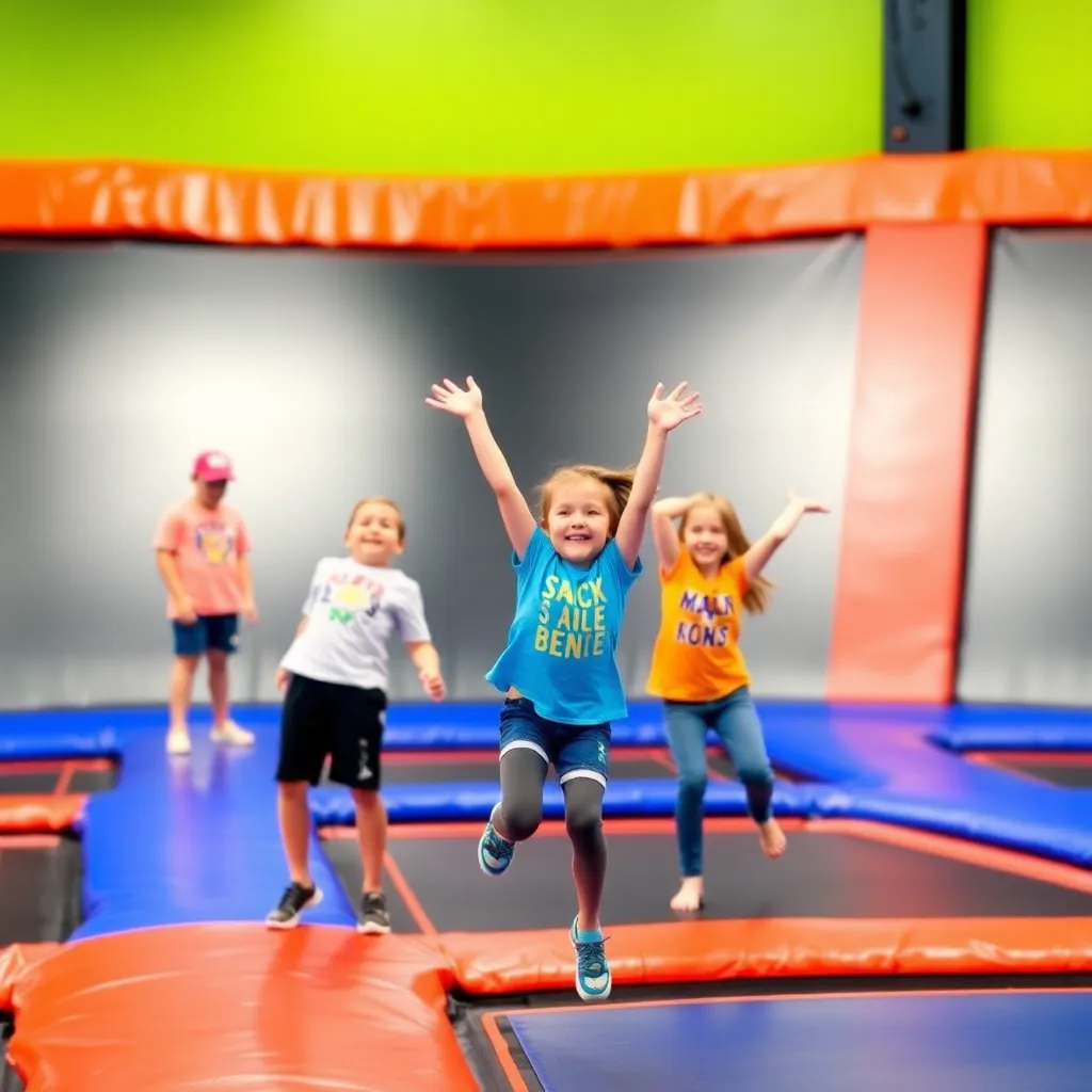 Kids birthday party places Sky Zone Trampoline Park in Visalia