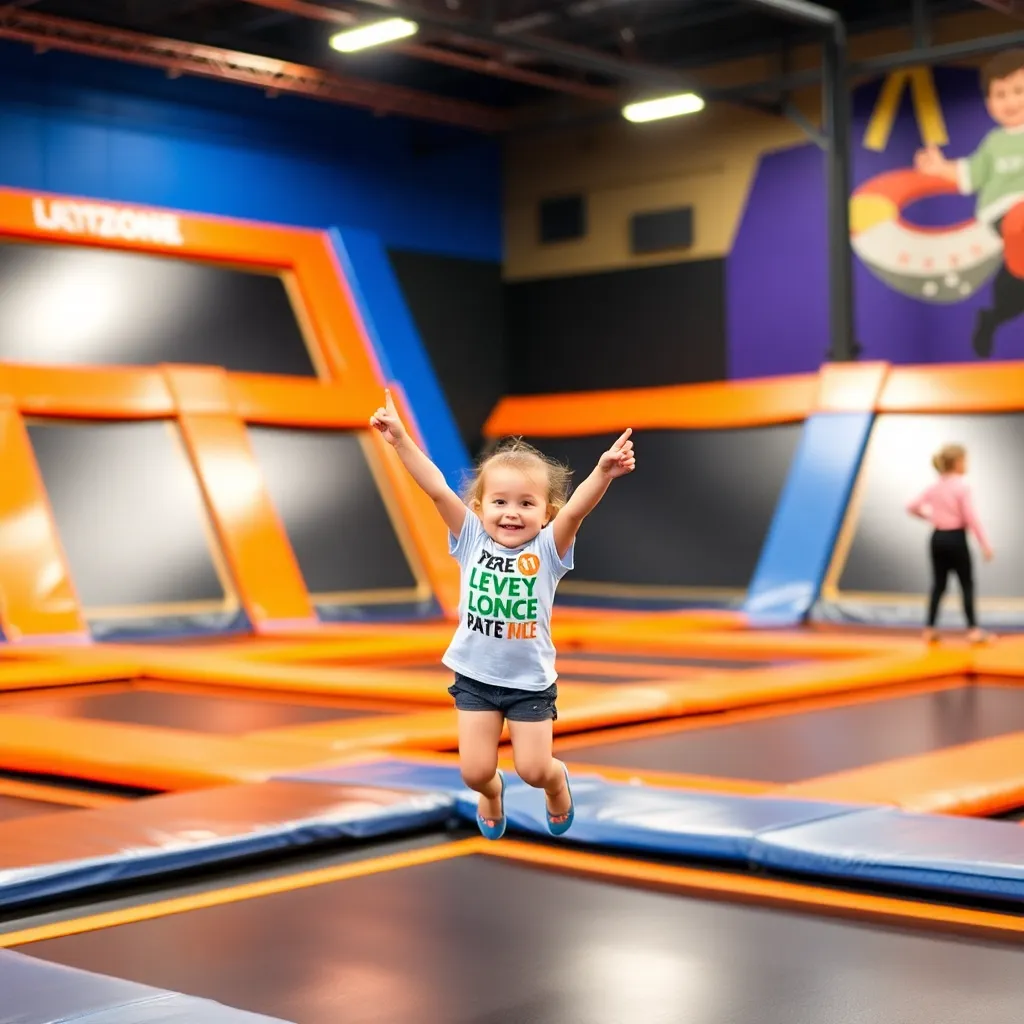 Kids birthday party places Sky Zone Trampoline Park in Brentwood