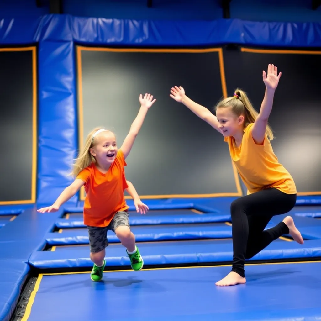 Kids birthday party places Sky Zone Trampoline Park in Fremont