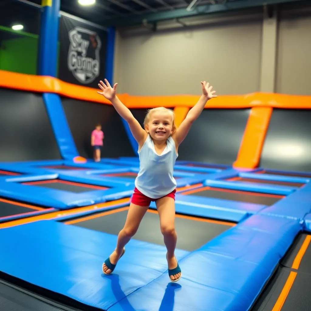 Kids birthday party places Sky Zone Trampoline Park in Tampa