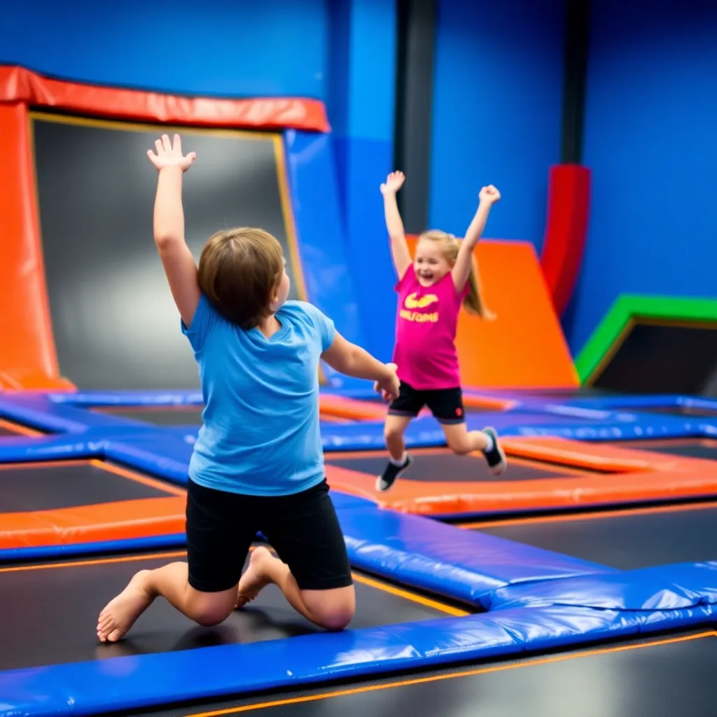 Kids birthday party places Sky Zone Trampoline Park in Rockledge
