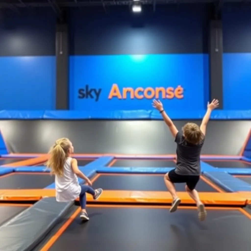 Kids birthday party places Sky Zone Trampoline Park in Fort Myers