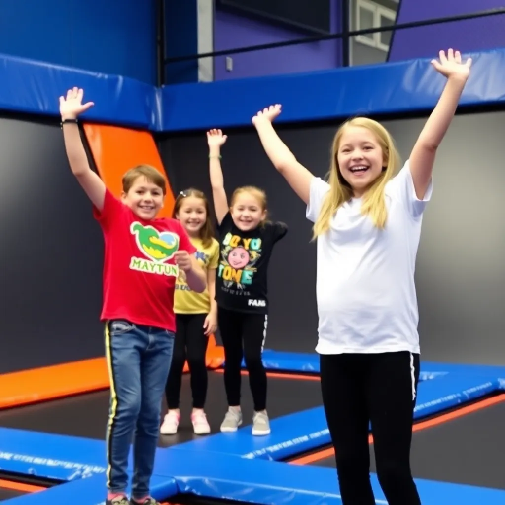 Kids birthday party places Sky Zone Trampoline Park in Lakeland