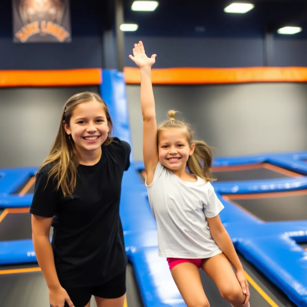 Kids birthday party places Sky Zone Trampoline Park in Buford