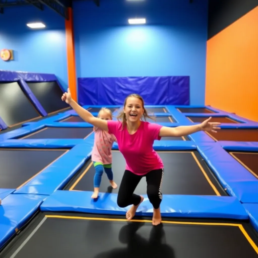 Kids birthday party places Sky Zone Trampoline Park in Savannah