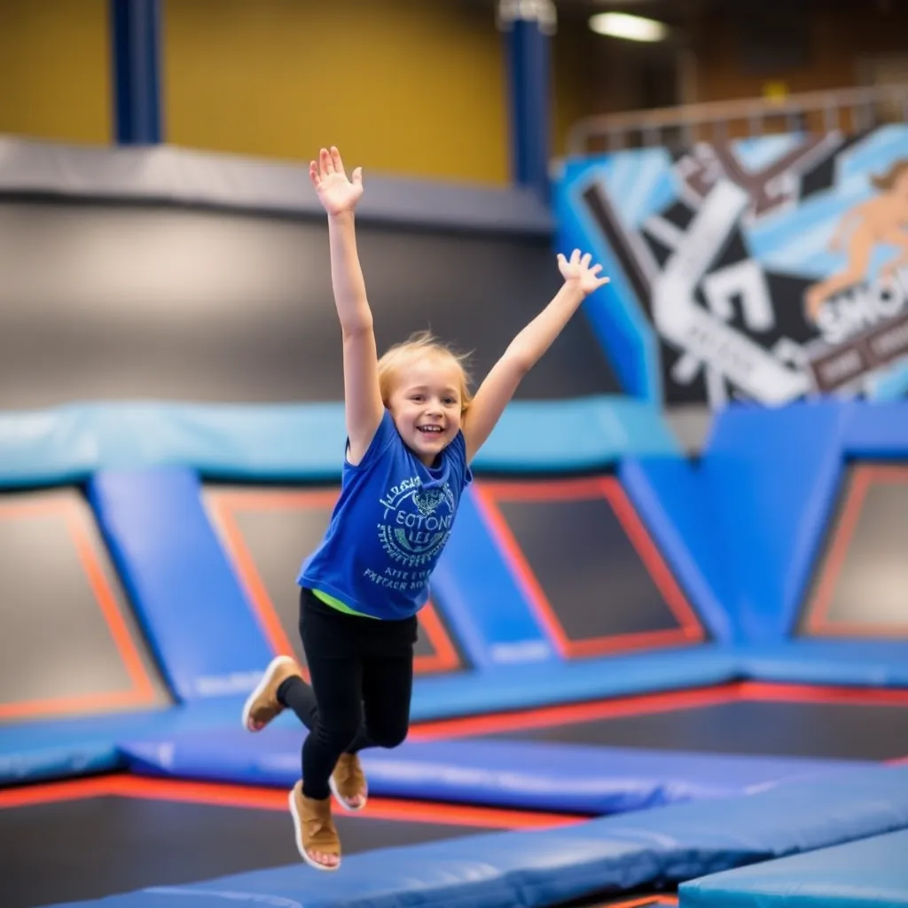 Kids birthday party places Sky Zone Trampoline Park in Topeka